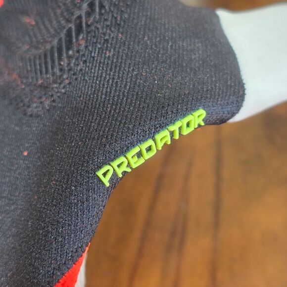 Adidas Predator Goalkeeper Pro Gloves FSP Black Orange White Texturized Size 8.5 - Picture 11 of 16